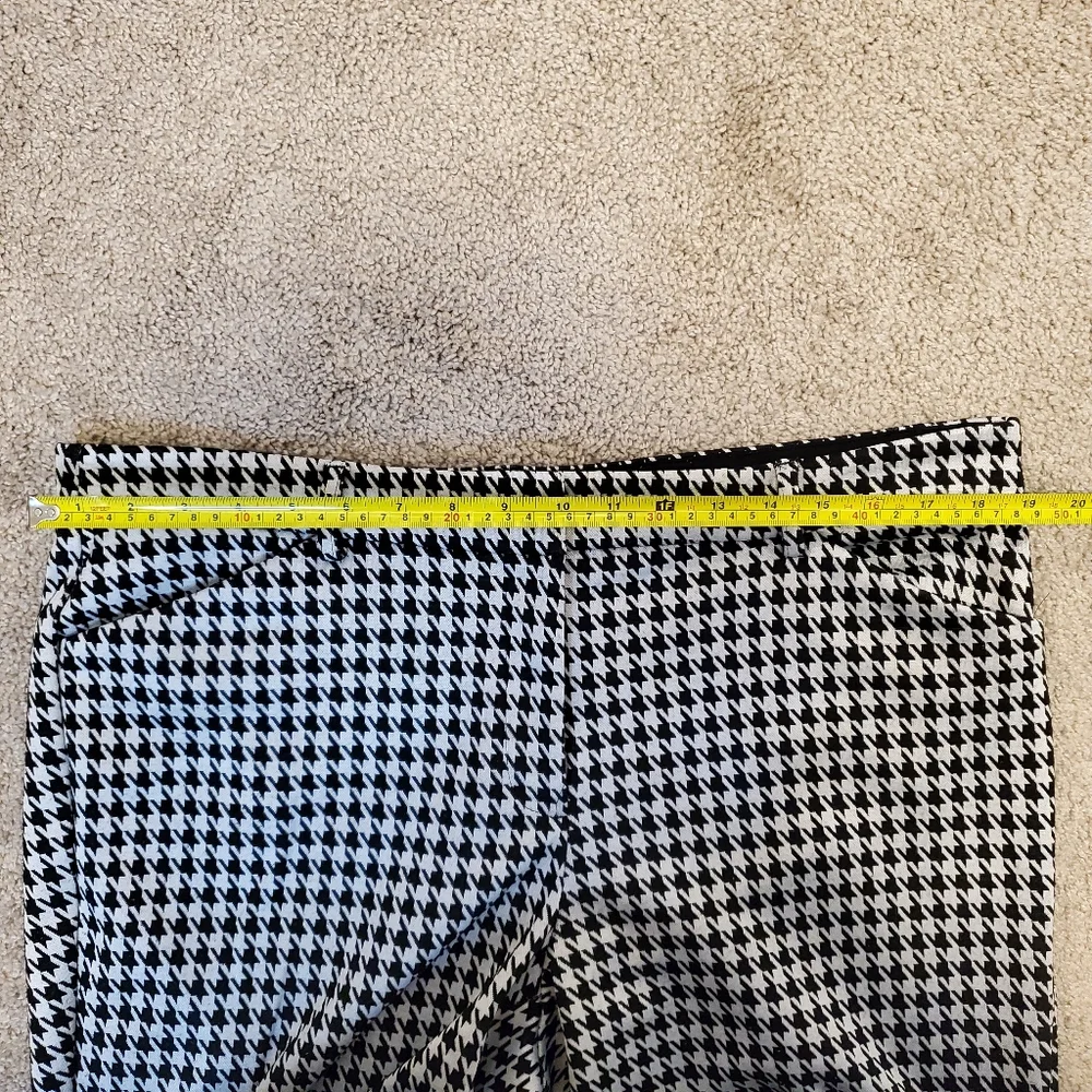 Express Black and White Houndstooth Pants Size 14 - Picture 7 of 8